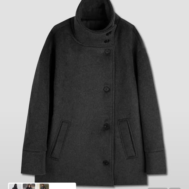 디망쉬 double breasted coat 그레이