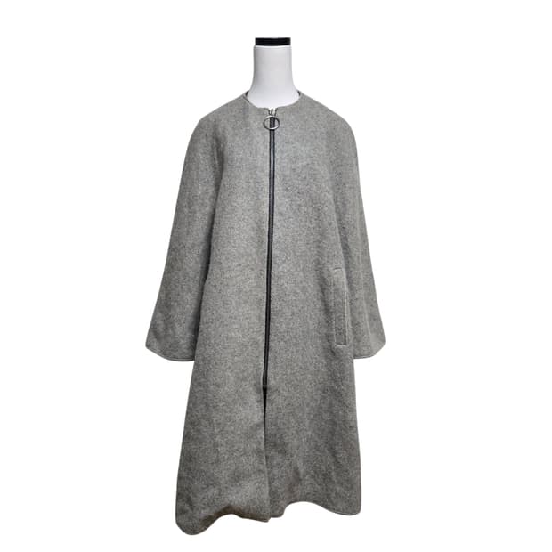 시스템 알파카 집업 코트 / 여성 코트