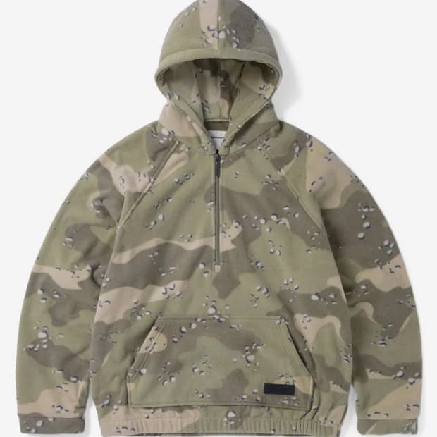 디스이즈네버댓 카모 플리스집업후드