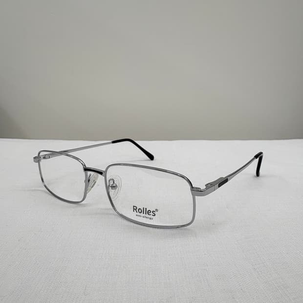 ROLLES 실버 스퀘어 메탈 빈티지 안경