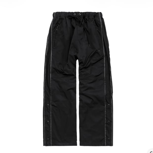 1) 폴리테루 1011 나일론 트랙 팬츠 트리플 블랙