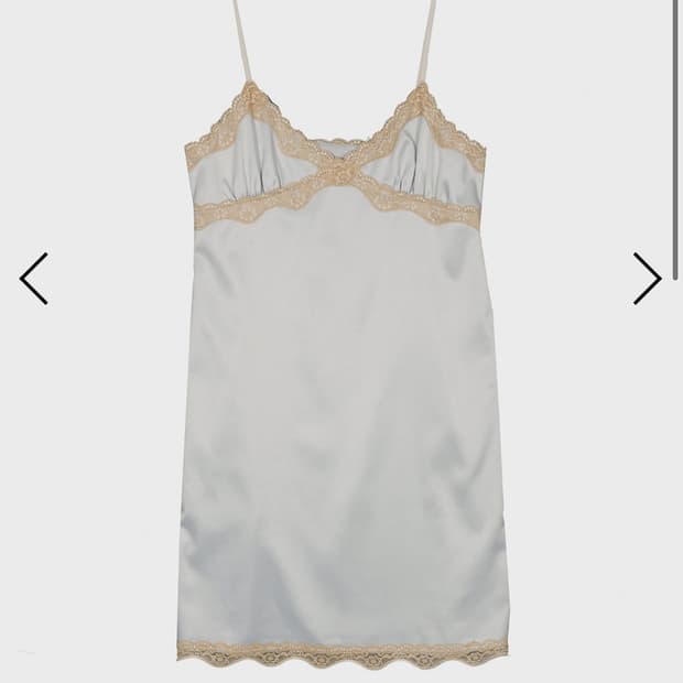 LACE TRIM SLIP DRESS