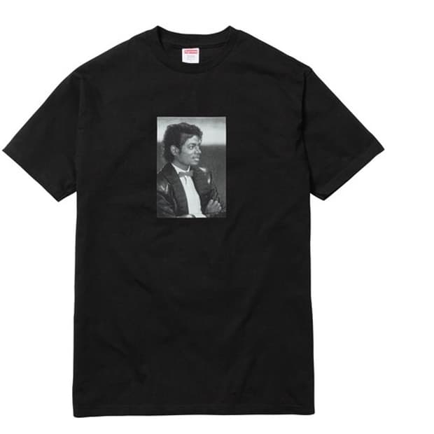 [XL] 슈프림 17SS 마이클 잭슨 티셔츠 블랙