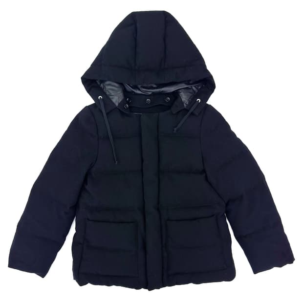 Wool Hooded Puffer Jacket/ S