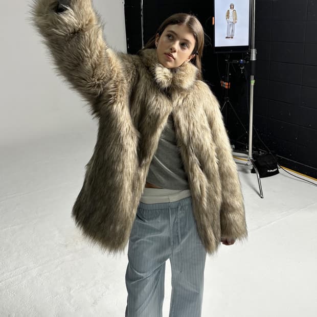 애프터아워즈 오버사이즈 퍼자켓 V3 size1