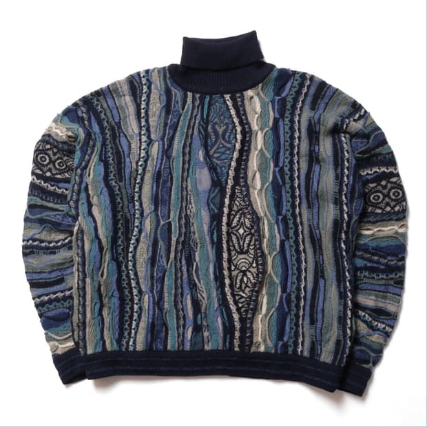 쿠지 Coogi Cable Wool Knit 
