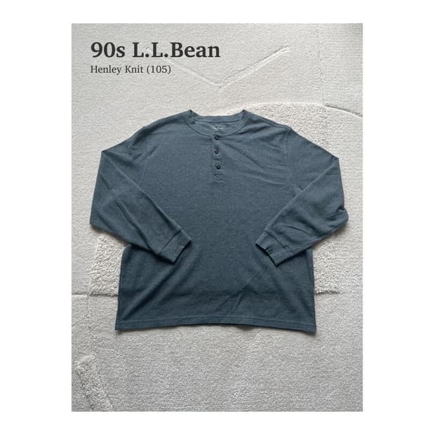 90s 엘엘빈 헨리넥 니트 (105)