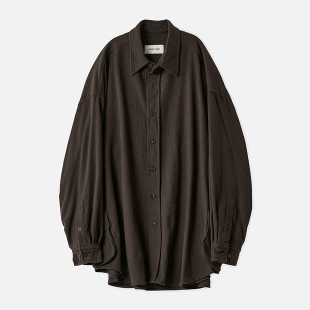 [4] 이얼즈어고 울 캐시미어 셔츠 자켓 브라운