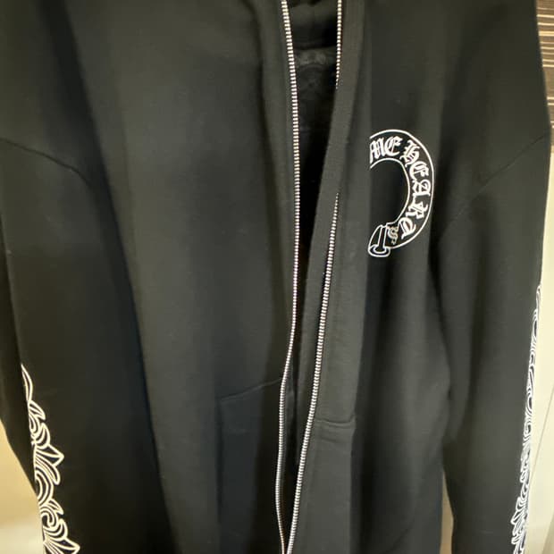 크롬하츠 홀스슈 플로랄 후드집업 L