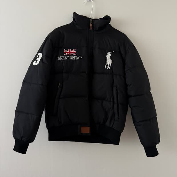 폴로 브리튼 숏패딩 M (실측 S)