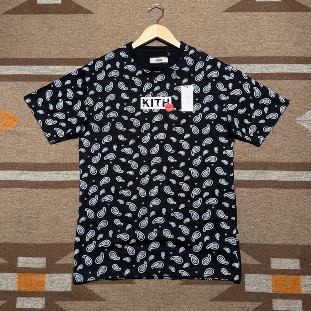 미사용)KITH 키스 페이즐리 반팔 M