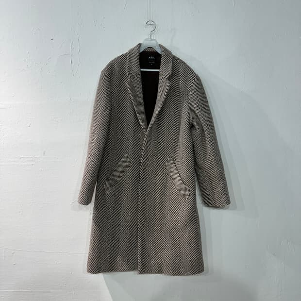 APC 아페쎄 헤링본 코트 M