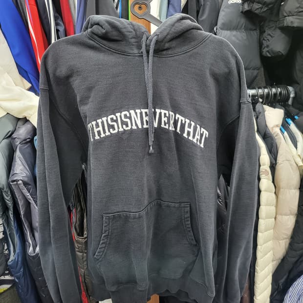 디스이즈네버댓 검정색 후드티100