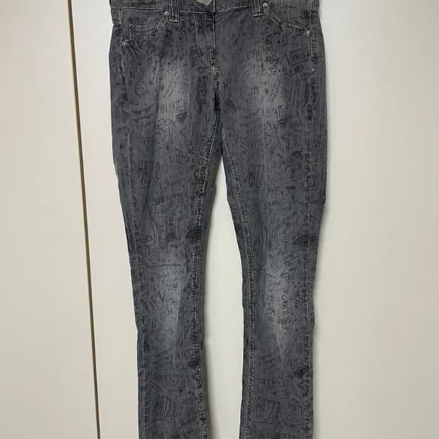 Isabel Marant 회색 프린팅 스키니진 0사이즈