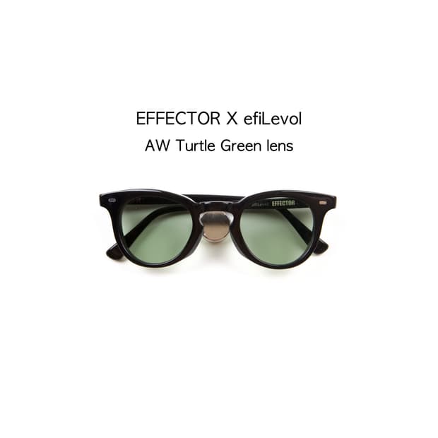 EFFECTOR × efiLevol AW 터틀 그린 렌즈 선글라스