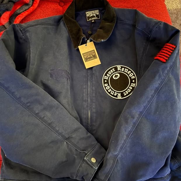 스투시 데님티어스 자켓 블루 L