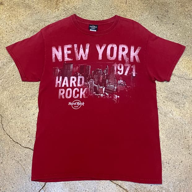 미국 빈티지 하드락 카페 뉴욕 투어티 락티셔츠 반팔티