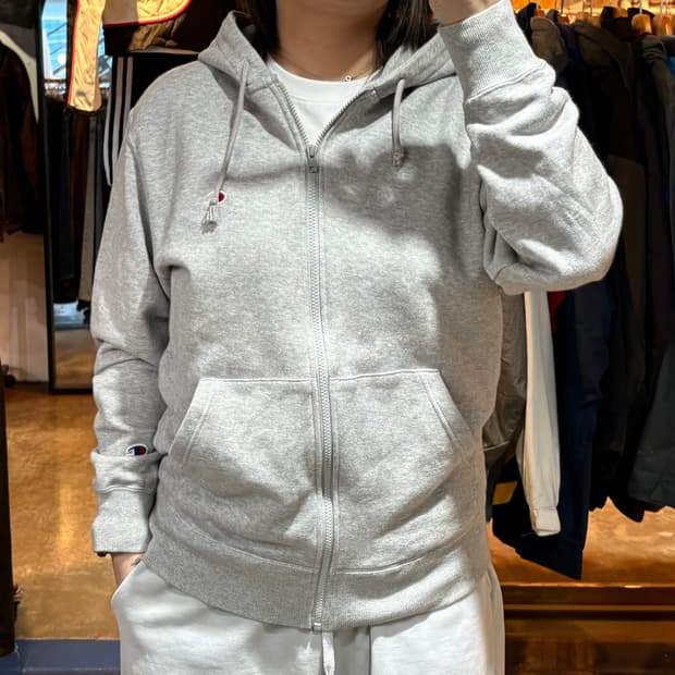 챔피온 그레이 후드집업