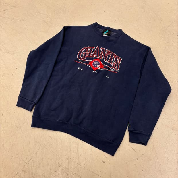 로고7 NFL 자이언츠 올드스쿨 맨투맨