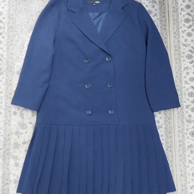 Mixxo 네이비 플리츠 원피스 S (55까지)