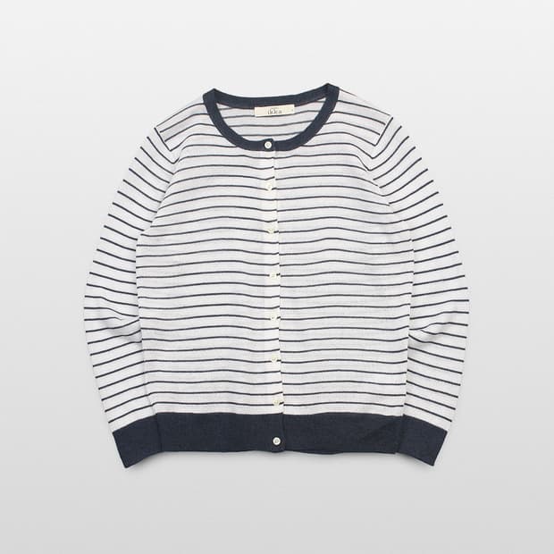 IKKA Border Stripe Cardigan
