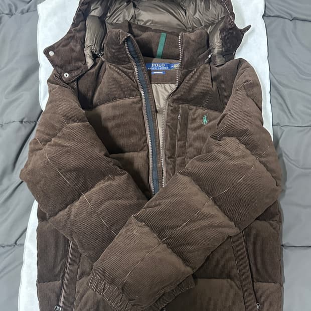 폴로 코듀로이 패딩 M