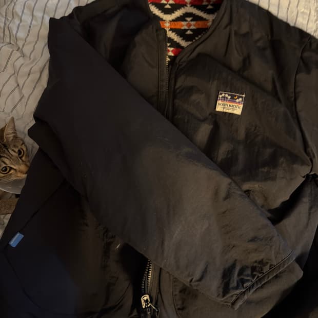 오션퍼시픽 블랙 리버시블 점퍼 free