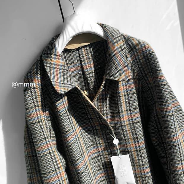 마르지엘라/컷아웃 양면 울 코트​