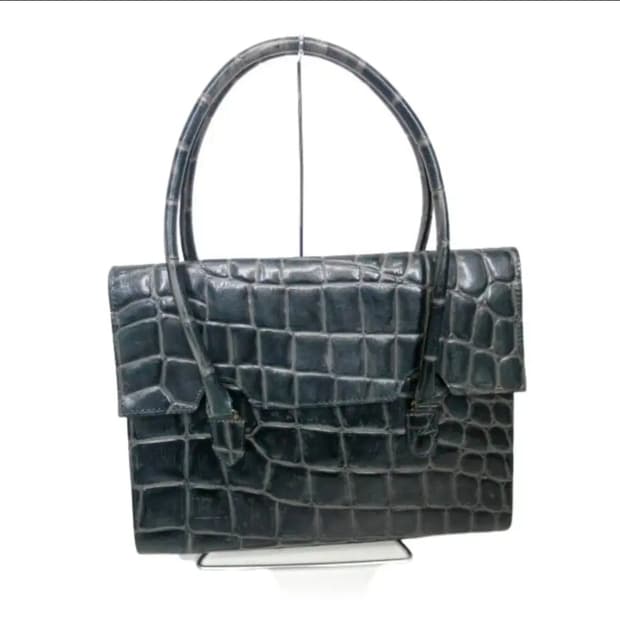 장폴고티에 크로크 몰드 가죽 핸드백 y2k