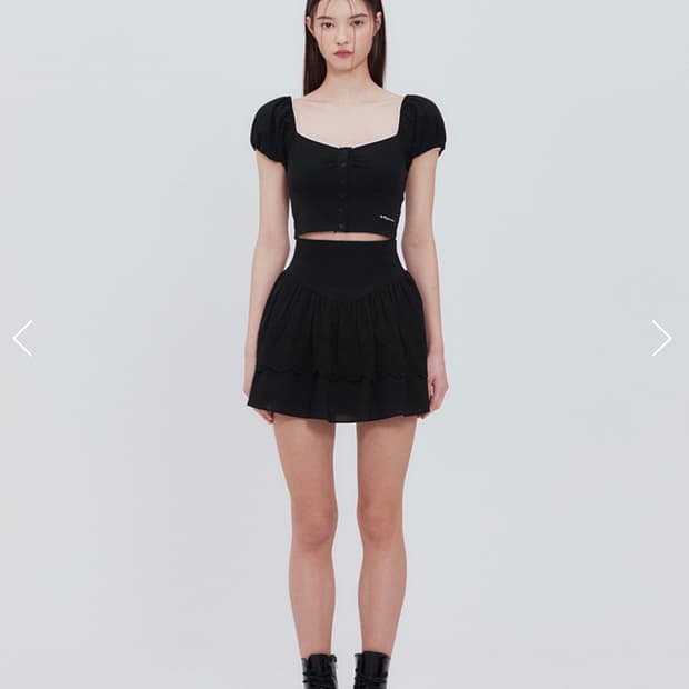 낫유어로즈 레이스 스퀘어 티셔츠 Lace square t-shirt