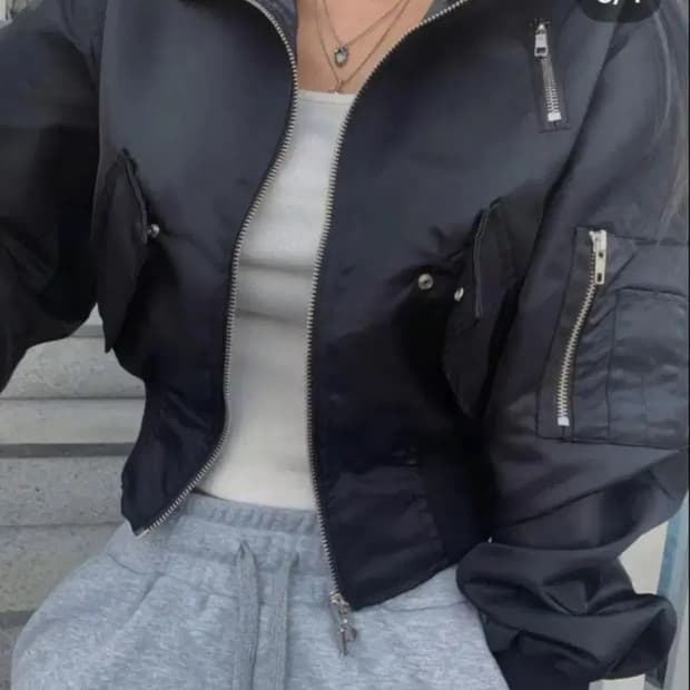 페일제이드 봄버자켓 항공점퍼 블랙(리뉴얼 전ver)