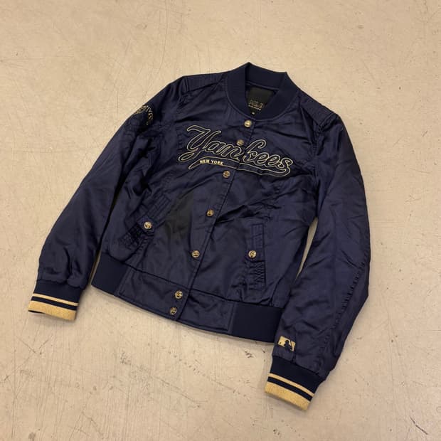 MLB 뉴욕양키스 새틴 바시티 자켓