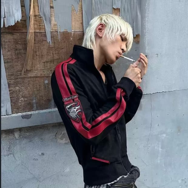 Black Red Wolf Jacket