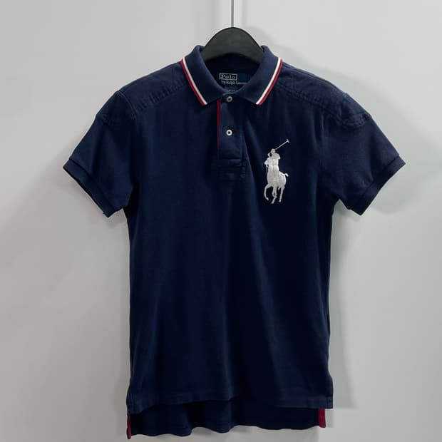 폴로 랄프로렌 빅포니 네이비 반팔 카라티 (on.521)