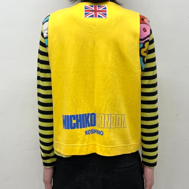 Union Jack Yellow Cotton Vest