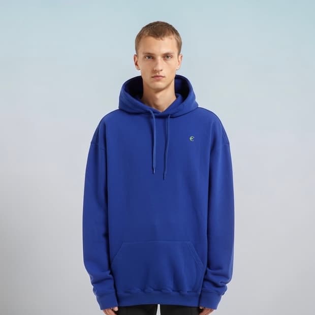 XXS/ 베트멍 블루 유로 오버 후드티