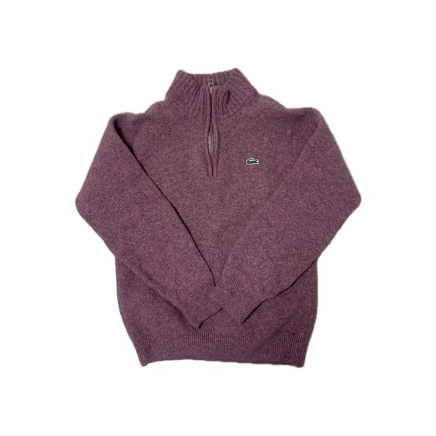라코스테 반집업 니트 빈티지 겨울니트