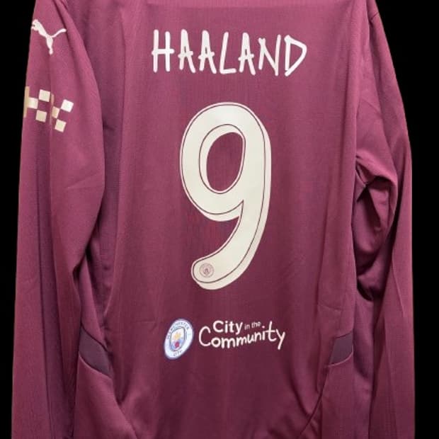 급처) 24/25 맨시티 써드 긴팔 홀란드 유니폼 새상품