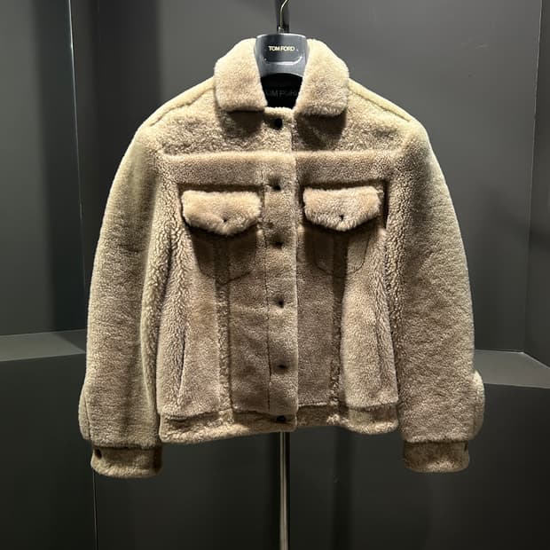 톰포드 램스킨 시어링 퍼 자켓