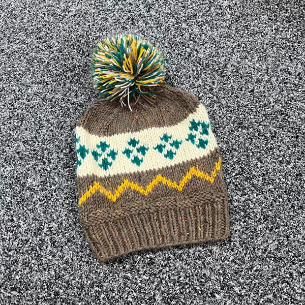 빈티지 핸드메이드 방울 비니