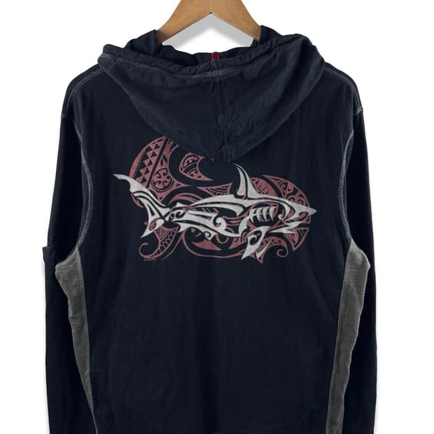 JPN Y2K 하와이안 프린팅 후드집업1823