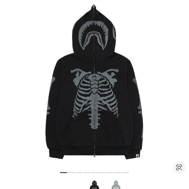 베이프 스켈레톤 후드 집업 2xl