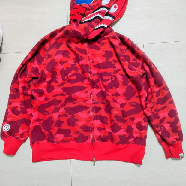 베이프 더블샤크 후드집업