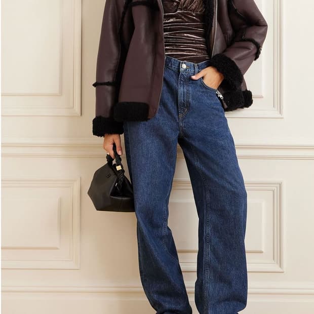 브라운 양가죽 시어링 코트(새상품)