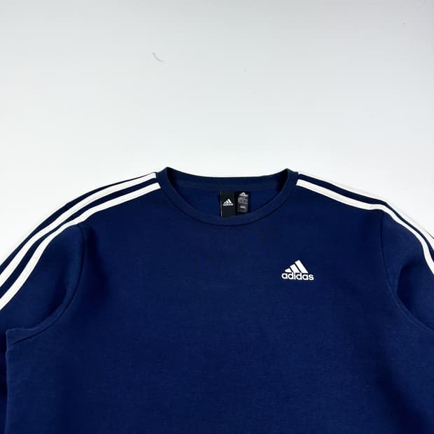 아디다스 오리지널 삼선 네이비 맨투맨 (L)