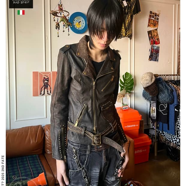 BAD SPIRIT Archive Studs Pelle Rider JK