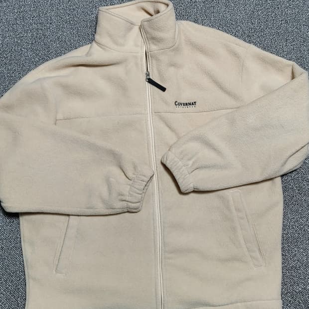 커버낫 플리스 자켓 아이보리 S  오버사이즈