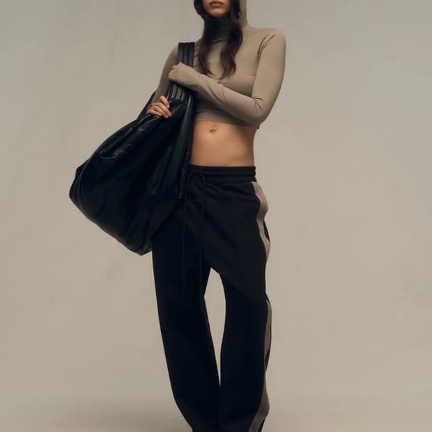 피어오브갓 아디다스 스웨이드 터치 와이드 트랙 팬츠 베이지