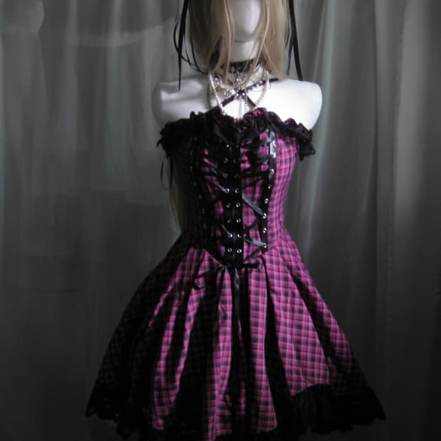 Dark in love gothic dress 고스 드레스 