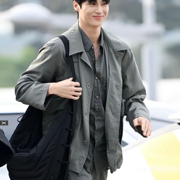 [46]르메르 24ss 드라이실크 4포켓 오버셔츠자켓 애쉬그레이